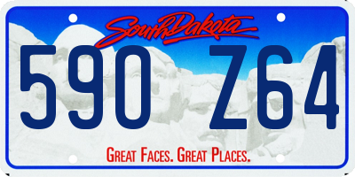 SD license plate 59OZ64