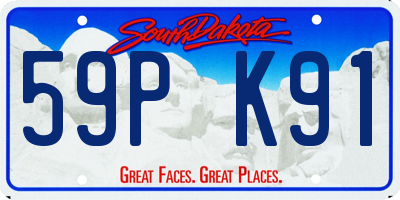 SD license plate 59PK91