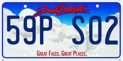 SD license plate 59PS02