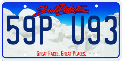SD license plate 59PU93