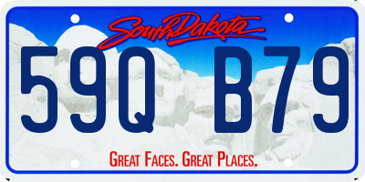 SD license plate 59QB79