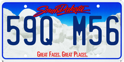 SD license plate 59QM56