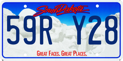 SD license plate 59RY28