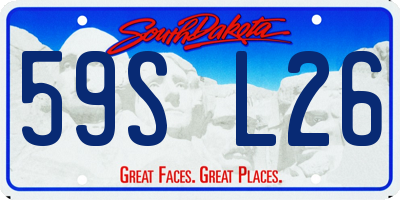 SD license plate 59SL26