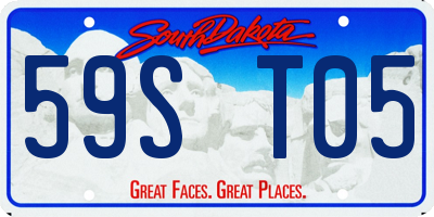 SD license plate 59ST05