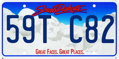 SD license plate 59TC82
