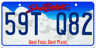 SD license plate 59TQ82