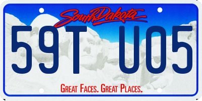 SD license plate 59TU05