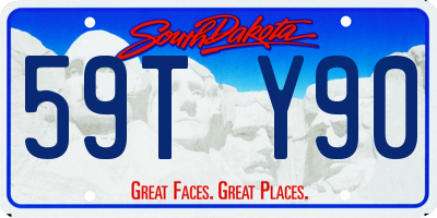 SD license plate 59TY90