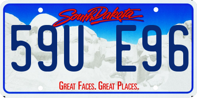 SD license plate 59UE96