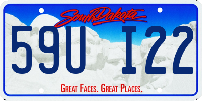 SD license plate 59UI22