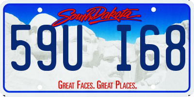 SD license plate 59UI68