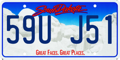 SD license plate 59UJ51