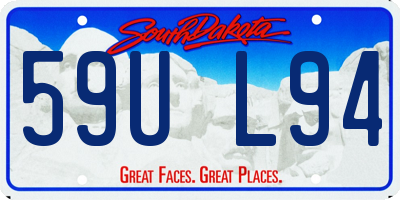 SD license plate 59UL94
