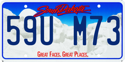 SD license plate 59UM73