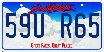 SD license plate 59UR65