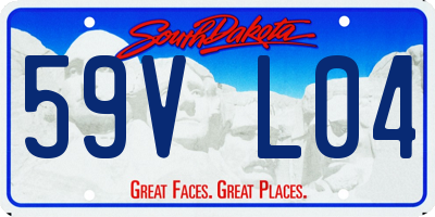 SD license plate 59VL04