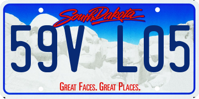 SD license plate 59VL05