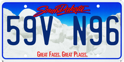 SD license plate 59VN96