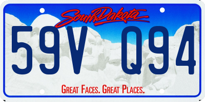 SD license plate 59VQ94
