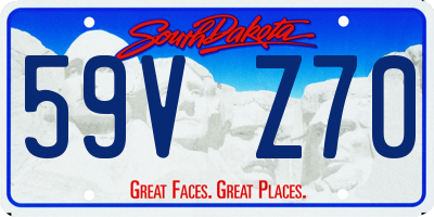 SD license plate 59VZ70