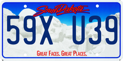 SD license plate 59XU39