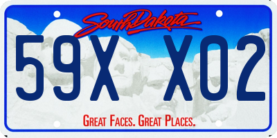 SD license plate 59XX02