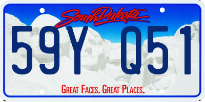 SD license plate 59YQ51