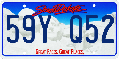 SD license plate 59YQ52