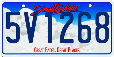 SD license plate 5V1268