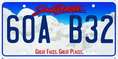 SD license plate 60AB32