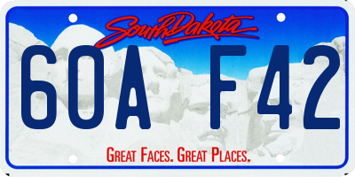 SD license plate 60AF42