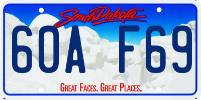 SD license plate 60AF69