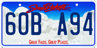 SD license plate 60BA94