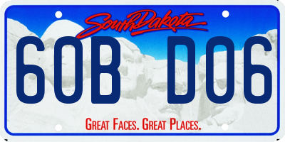 SD license plate 60BD06