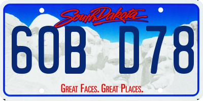SD license plate 60BD78