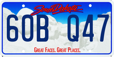 SD license plate 60BQ47