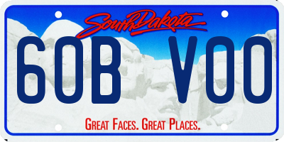 SD license plate 60BV00