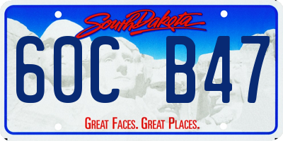 SD license plate 60CB47
