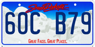 SD license plate 60CB79