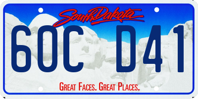 SD license plate 60CD41