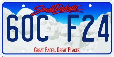 SD license plate 60CF24
