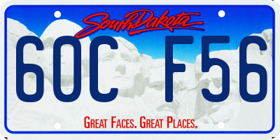SD license plate 60CF56