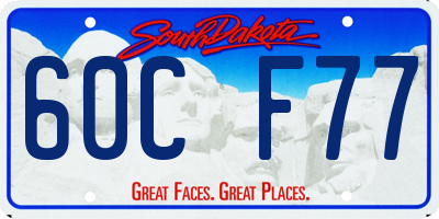 SD license plate 60CF77