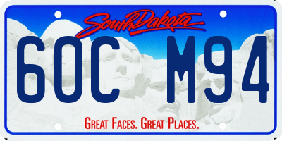 SD license plate 60CM94
