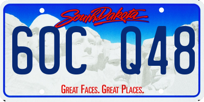 SD license plate 60CQ48