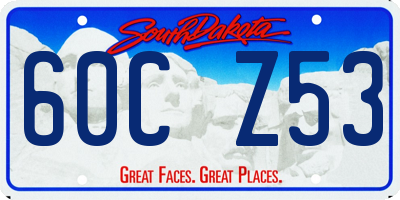 SD license plate 60CZ53