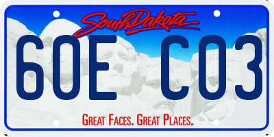 SD license plate 60EC03