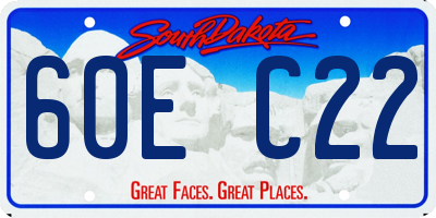 SD license plate 60EC22