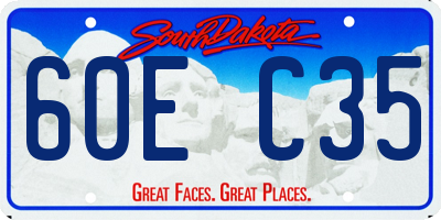 SD license plate 60EC35